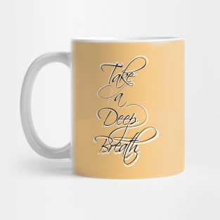 Aesthetic Breathe Lettering Mug